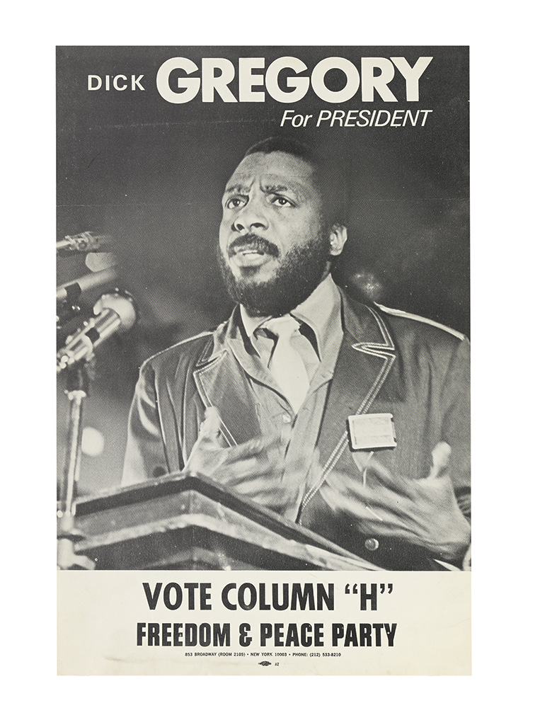 GREGORY DICK Write In for Dick Gregory for President Mark La